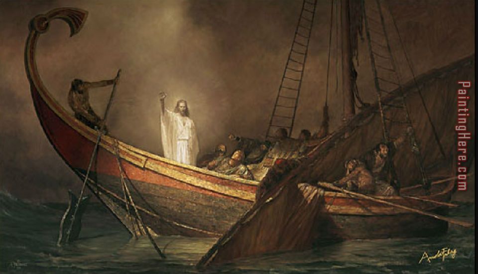 Jesus Calms The Storm painting - Unknown Artist Jesus Calms The Storm art painting